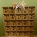 Wooden hand burned advent calendar