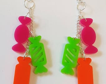 Candy Shop Statement Earrings - Acrylic