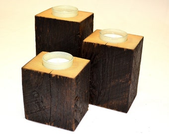 3 piece candlestick / Candle holder 3 piece