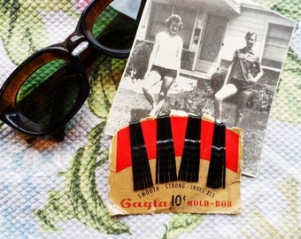 Gayla Hold-Bob Pins on Original Merchandise Card- Smooth-Strong-Invisible Hair Pins- Bobby Pins-Hair Care & Styling Products- Accessories