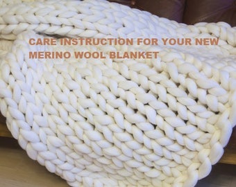 Washing and Care Instructions for Your New Merino Wool Blanket