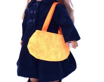 18 Inch Doll Purse, Orange Doll Purse