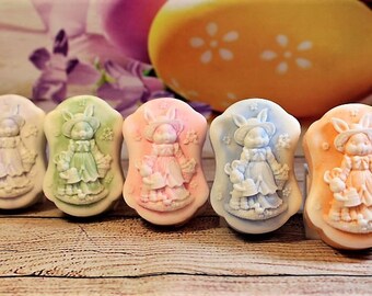 Easter Bunny Soap Favors (5), 10 Easter Soap Favors, Easter Soap, Easter Gift, Easter Favors, Easter Bunny Party Favors, Easter Bunny Favors