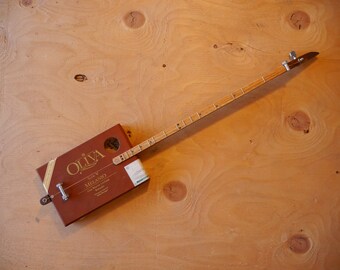 Build #76: 1-String Dulcimer Fretted Acoustic-Electric Diddley Bow (Oliva)