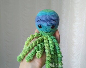 octopus crochet doll baby boy gift unique octopus Baby gift Baby Girl Gift Knitted toys crochet toys octopus toy baby shower gift octopus