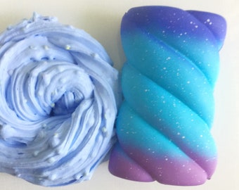 Unicorn Bliss & Squishy Combo floam Daiso Clay fluffy slime slime shops glitter slime slime shop crunchy slime butter slime clear slime