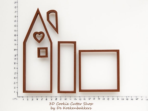 3D House 3 Cookie Cutter Set