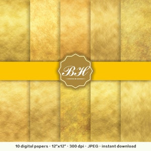 Gold scrapbook paper | Etsy