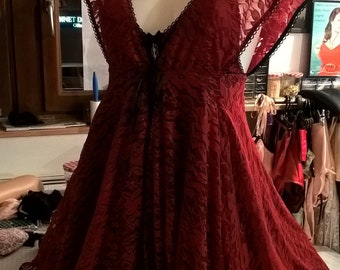 Lace babydoll 3 in1