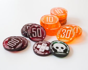 Acrylic Tokens Set - TCG Damage Counters