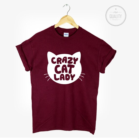 CRAZY CAT LADY tshirt shirt tee unisex mens womens tumblr