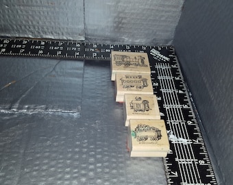 STAMPIN UP four stamps for a train