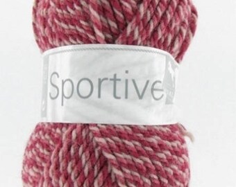 No. 402 bordeaux-taupe white horse sport yarn