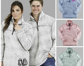 Monogrammed Sherpa Pullover