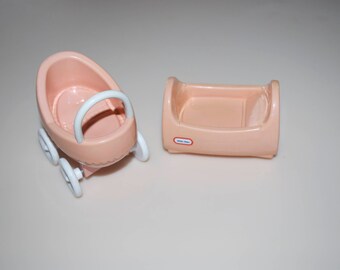 Little Tikes Place Dollhouse Baby Cradle & Buggy