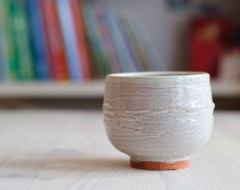 Matcha Chawan, Tea Bowl, handmade ceramic tea cup, handmade pottery, Pottery Tea Bowl. 4.5 " diameter and 3.5 " tall.