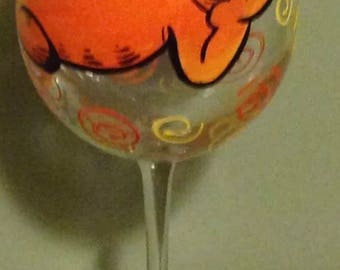 Set of Two - Garfield Wine Glasses