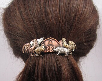 Barnyard French Barrette 80mm