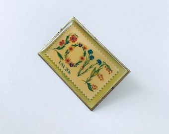 LOVE postage stamp pin