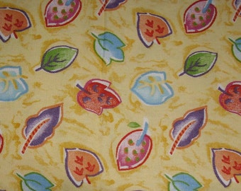 CIJ Sale Vintage Fabric Whimsical Multicolor Cotton Designer Fabric Made By Ametex Bolivia 1997