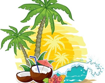 Tropical cross stitch,embroidery palm trees,sea, pattern pattern,coconut download,summer embroidery pattern,embroidery beach