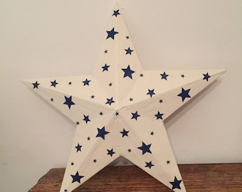 Starry skies wooden star