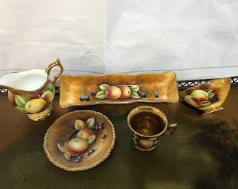 Coalport Bone China golden tea set