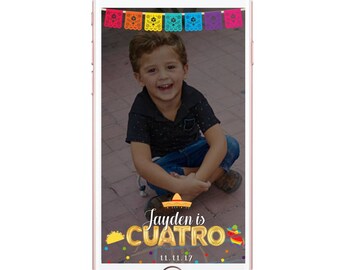 Fiesta Geofilter Gold Foil Balloons