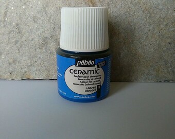 Paint pebeo ceramic lavender blue