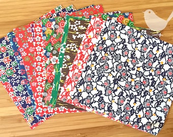 Scrap Pack - Japanese rice and origami paper ephemera, paper scraps 1
