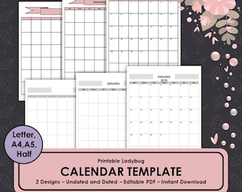 calendar journal template