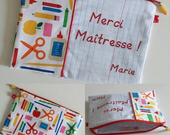 Teacher gift or home - cover "School" for a teacher or school (end of school year gift idea)