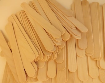 100 ct Jumbo Popsicle Sticks / Craft Sticks / Tongue Depressors 6" x 11/16"