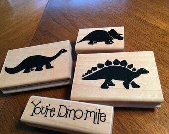 Dinosaur stamps - set of 4
