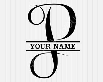 Download D Split Monogram SVG Split letter D SVG svg dxf eps