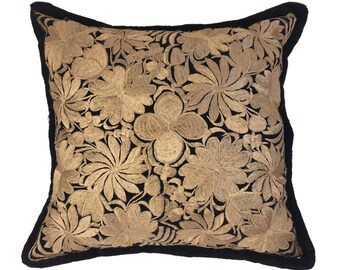 Striking Mexican Embroidery Pillow