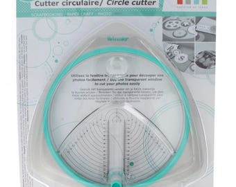 CUTTER + BLADES SCRAPBOOKING PAPER CRAFT PICTURE DIAM 3 CIRCULAR. 2.4 to 5.3 cm