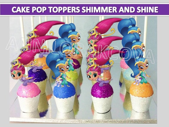 Shimmer And Shine Cake Pop Toppers Shimmer And Shine Cupcake 