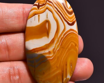 Natural Australian Wagyl Stone Cabochon 72.00cts, 54x29x5mm oval shape cabochon pendant size loose gemstones wholesale shop Z-6805