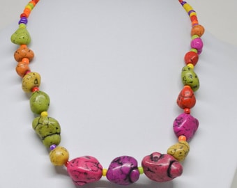 Colorful beaded necklace