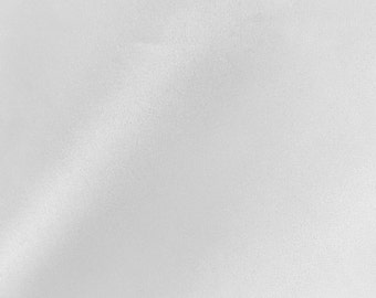 White Lamour Dull Bridal Satin Fabric by the Yard