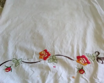 Vintage Pair Of Standard Pillow Cases