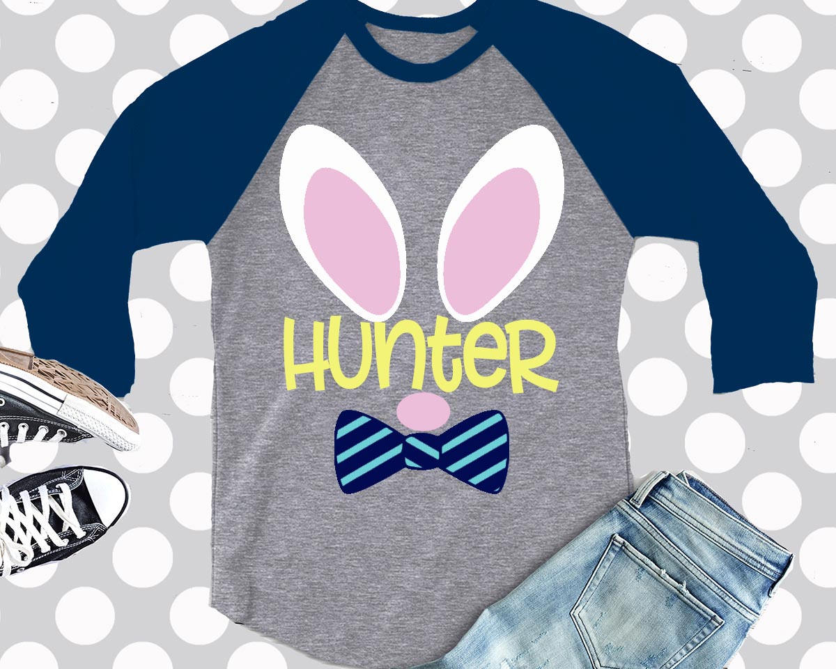 Easter svg Boys easter svg Kids easter shirt rabbit SVG