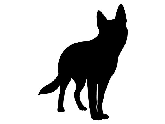 Download Siberian Husky v2 Dog Breed Silhouette Custom Die Cut Vinyl