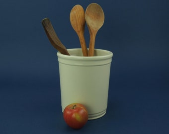vintage kitchen canister utensil holder