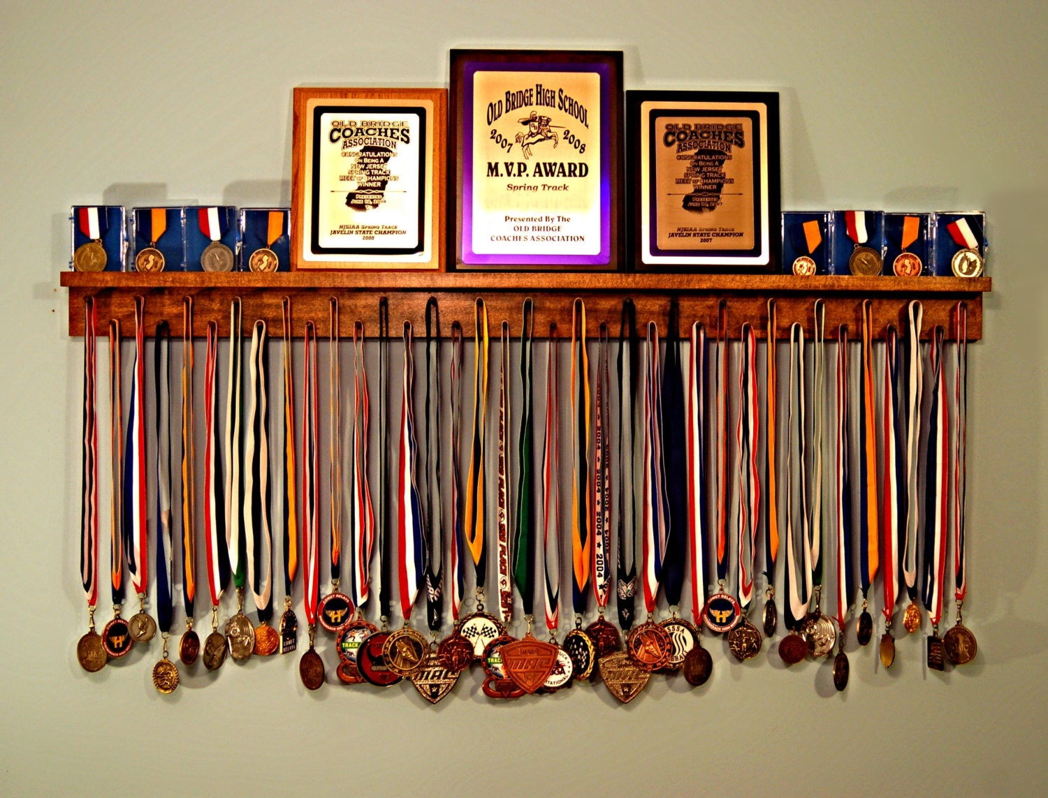 Premier 4ft Medal Hanger Award Display and Trophy Shelf