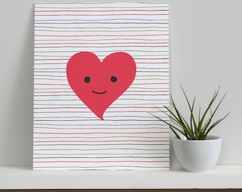 SALE - Happy Heart Print