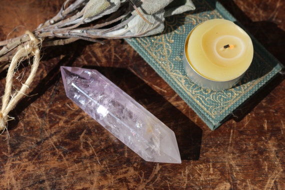 Large Double Terminated Amethyst Point 3.5"