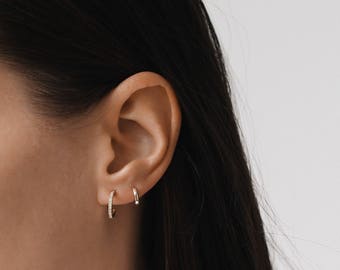 Gold Hoop Earrings, Hoop earrings, Silver Hoop earrings, Tiny Hoop Earrings, Small Hoop earrings, Gold Tiny Hoop, E054