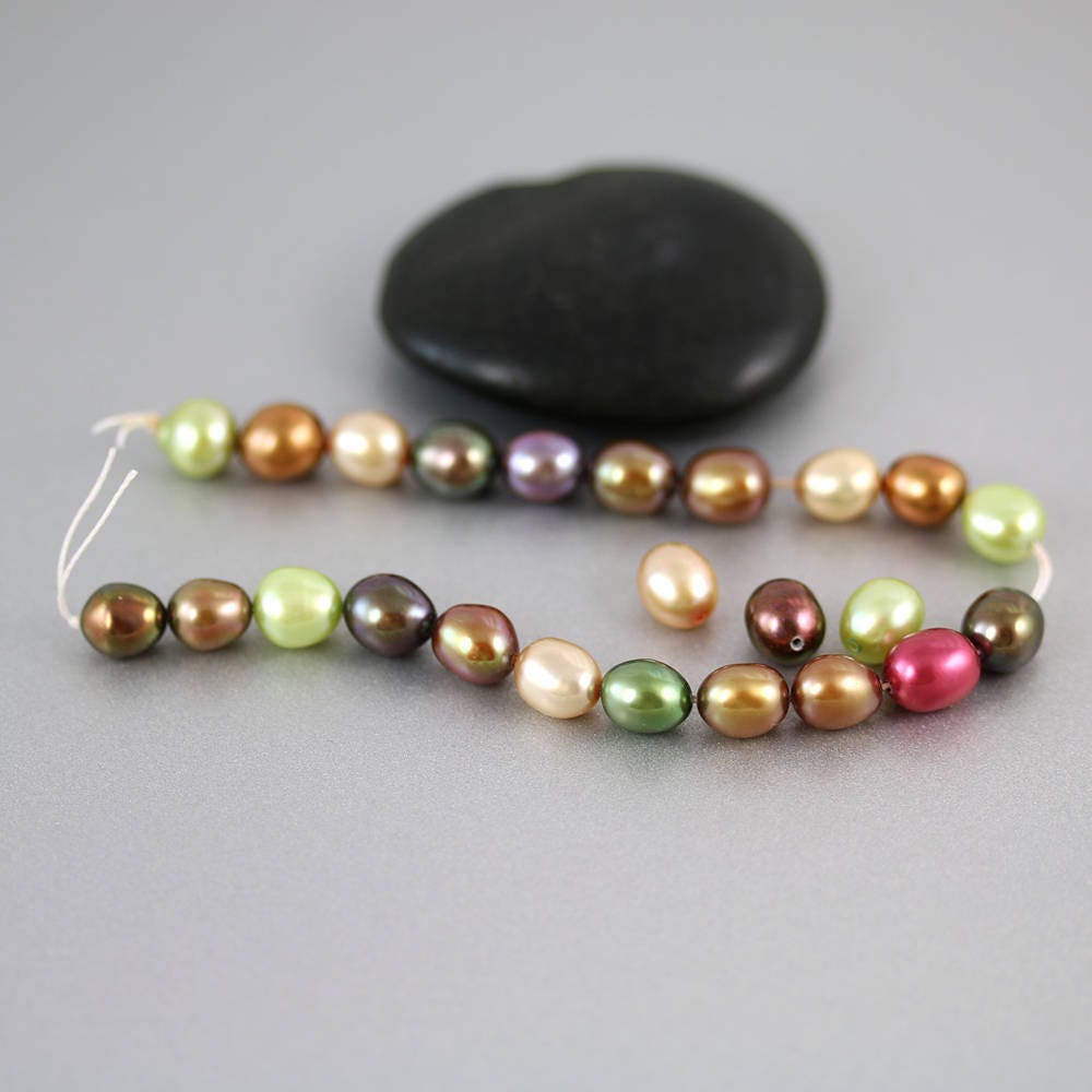 Colorful Freshwater Pearl Beads 6 To 7mm Freshwater Pearl Beads   Il Fullxfull.1253062878 Kd4o 